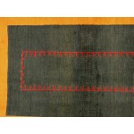 Pasargad Home Gabbeh Collection Hand-Knotted Lamb's Wool Area Rug- 3' 4" X 5' 1"