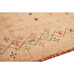 Pasargad Home Gabbeh Hand-Knotted Lamb's Wool Area Rug- 3' 4" X 4' 10"