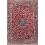 Pasargad Home Antique Kashan Collection Red Lamb's Wool Area Rug-10' 7" X 15' 0"