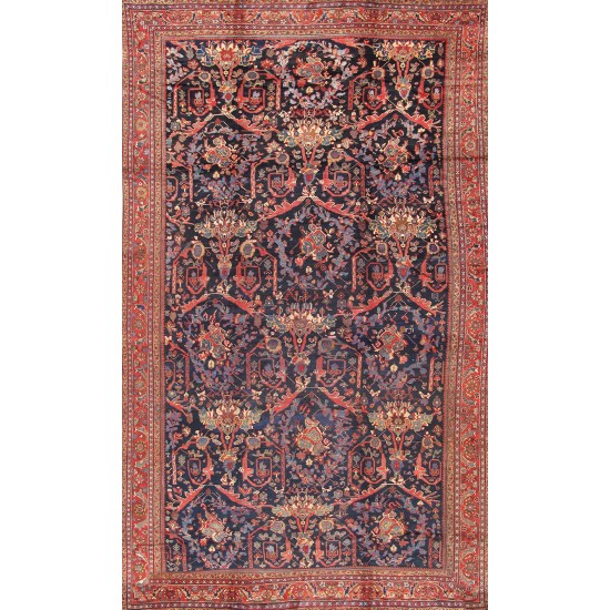 Antique Sultanabad Colletion Hand-Knotted Lamb's Wool Area Rug- 11' 6" X 18' 6"