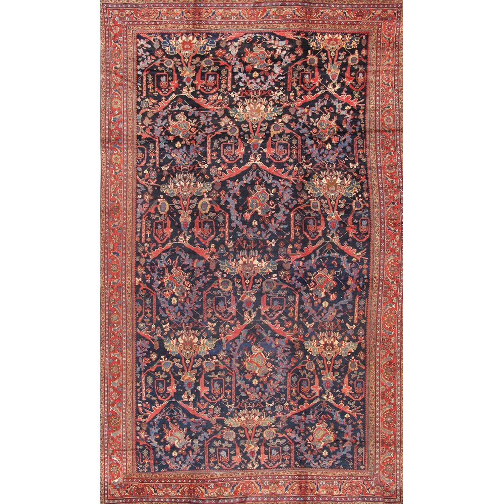 Antique Sultanabad Colletion Hand-Knotted Lamb's Wool Area Rug- 11' 6" X 18' 6"