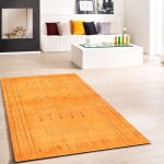 Pasargad Home Gabbeh Hand-Knotted Lamb's Wool Area Rug- 3' 5" X 4' 11"