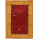 Pasargad Home Gabbeh Collection Hand-Knotted Lamb\'s Wool Area Rug- 3\' 5" X 4\' 9"