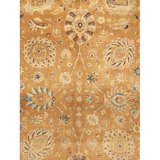 Pasargad Home Tabriz Collection Lamb's Wool Area Rug- 11' 2" X 15' 4"