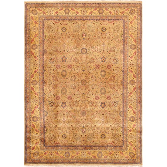 Pasargad Home Tabriz Hand-Knotted Lamb's Wool Area Rug- 8' 1" X 11' 3"