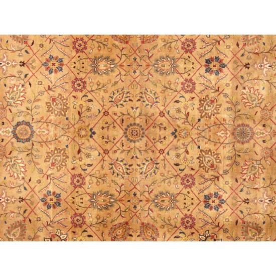 Pasargad Home Tabriz Hand-Knotted Lamb's Wool Area Rug- 8' 1" X 11' 3"