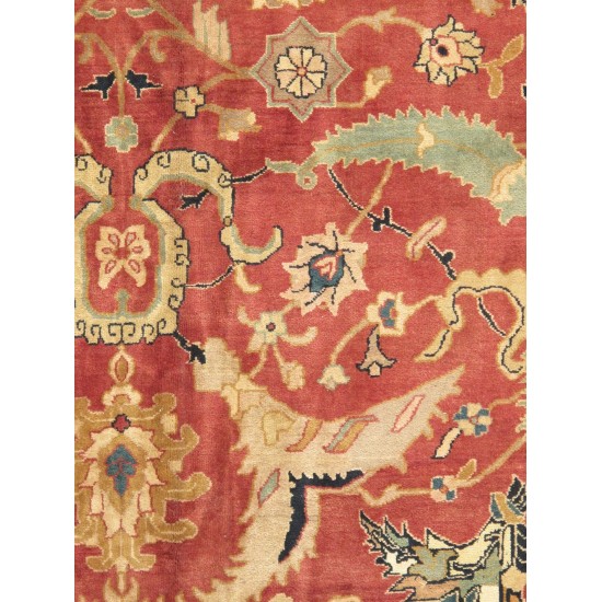 Pasargad Home Agra Hand-Knotted Lamb's Wool Area Rug- 16' 0" X 24' 10"