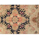 Pasargad Home Antique Karabakh Navy Lamb's Wool Area Rug- 6' 3" X 18' 3"