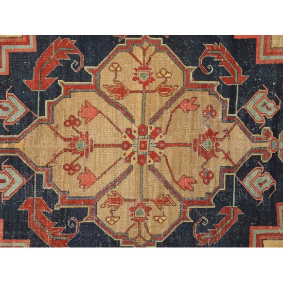 Pasargad Home Antique Bakhshayesh Beige Lamb's Wool Area Rug-11' 1" X 20' 6"