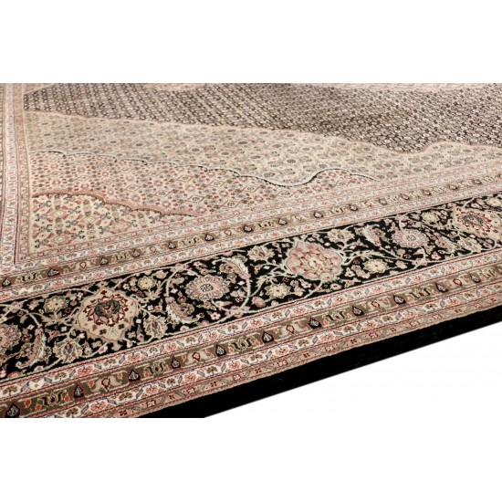 Pasargad Home Tabriz Hand-Knotted Silk & Wool Area Rug- 8'10" X 11'10"