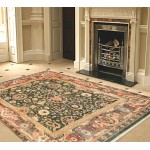 Pasargad Home Agra Collection Hand-Knotted Lamb's Wool Area Rug- 9' 2" X 12' 9"