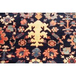 Pasargad Home Antique Bidjar Navy Lamb's Wool Area Rug-13' 0" X 17' 7"