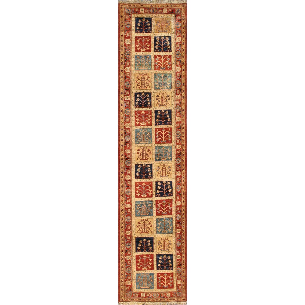 Pasargad Home Sultanabad Hand-Knotted Lamb's Wool Runner- 2'10" X 12' 3"