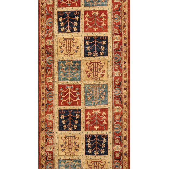 Pasargad Home Sultanabad Hand-Knotted Lamb's Wool Runner- 2'10" X 12' 3"