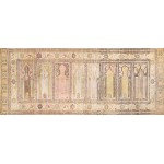 Pasargad Home Antique Milas Collection Beige Lamb's Wool Area Rug- 2'11" X 7' 3"