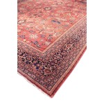 Pasargad Home Antique Sultanabad Rust Lamb's Wool Area Rug-13' 4" X 19' 4"