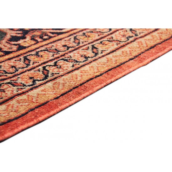 Pasargad Home Antique Sultanabad Rust Lamb's Wool Area Rug-13' 4" X 19' 4"