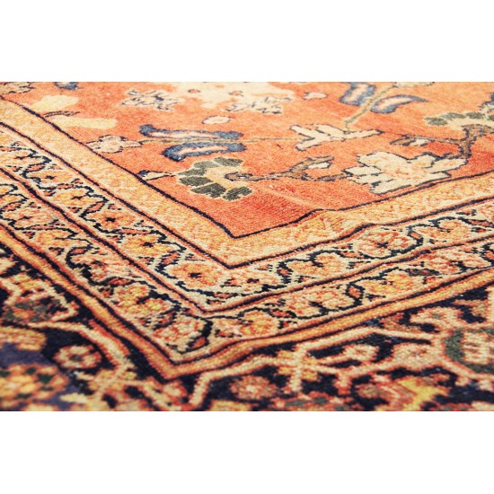 Pasargad Home Antique Sultanabad Rust Lamb's Wool Area Rug-13' 4" X 19' 4"