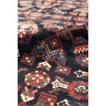 Pasargad Home Antique Bibikabad Collection Navy Wool Area Rug-13' 1" X 18' 5"