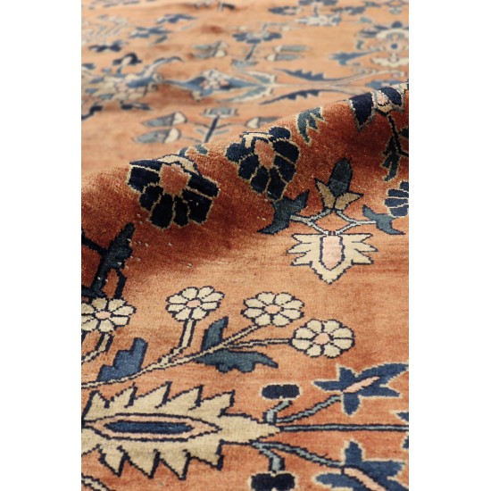 Pasargad Home Sarouk Collection Wool Area Rug- 10' 5" X 13' 6"