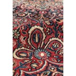 Pasargad Home Antique Mashad Collection Burgundy Wool Area Rug-10' 3" X 13' 2"