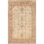 Pasargad Home Oushak Collection Hand-Knotted Wool Area Rug- 10' 0" X 14' 0"