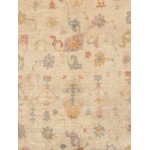 Pasargad Home Oushak Collection Hand-Knotted Wool Area Rug- 10' 0" X 14' 0"