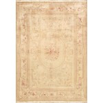 Pasargad Home Savonnerie Collection Hand-Knotted Wool Area Rug- 9\' 6" X 13\' 6"