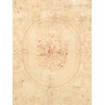 Pasargad Home Savonnerie Collection Hand-Knotted Wool Area Rug- 9' 6" X 13' 6"