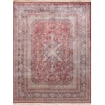 Pasargad Home Kashan Collection Hand-Knotted Silk Area Rug- 9\' 3" X 12\' 1"