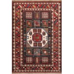 Pasargad Home Kazak Collection Hand-Knotted Wool Area Rug- 5'10" X 8' 6"