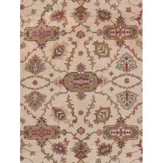 Pasargad Home Sumak Collection Hand-Woven Wool Area Rug- 8'11" X 12' 2"