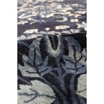 Pasargad Home Antique Hand-Knotted Wool Blue Area Rug 6' 2" X 6' 3"