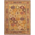 Pasargad Home Tabriz Hand-Knotted Multi Lamb's Wool Area Rug- 9'10" X 9'10"