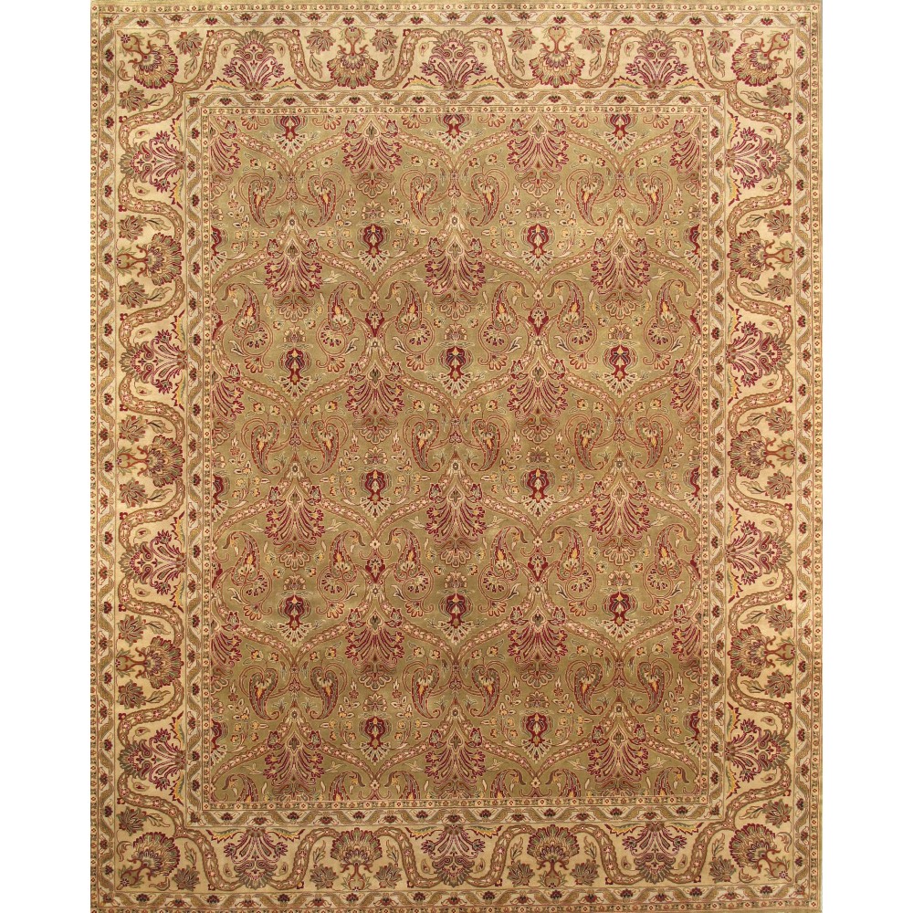 Pasargad Home Tabriz Hand-Knotted Lamb's Wool Area Rug- 8' 1" X 10' 1"