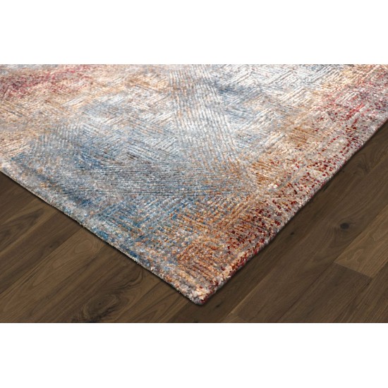 Pasargad Home Cosmo Collection Hand-Knotted Silk & Wool Area Rug- 8'11" X 12' 4"