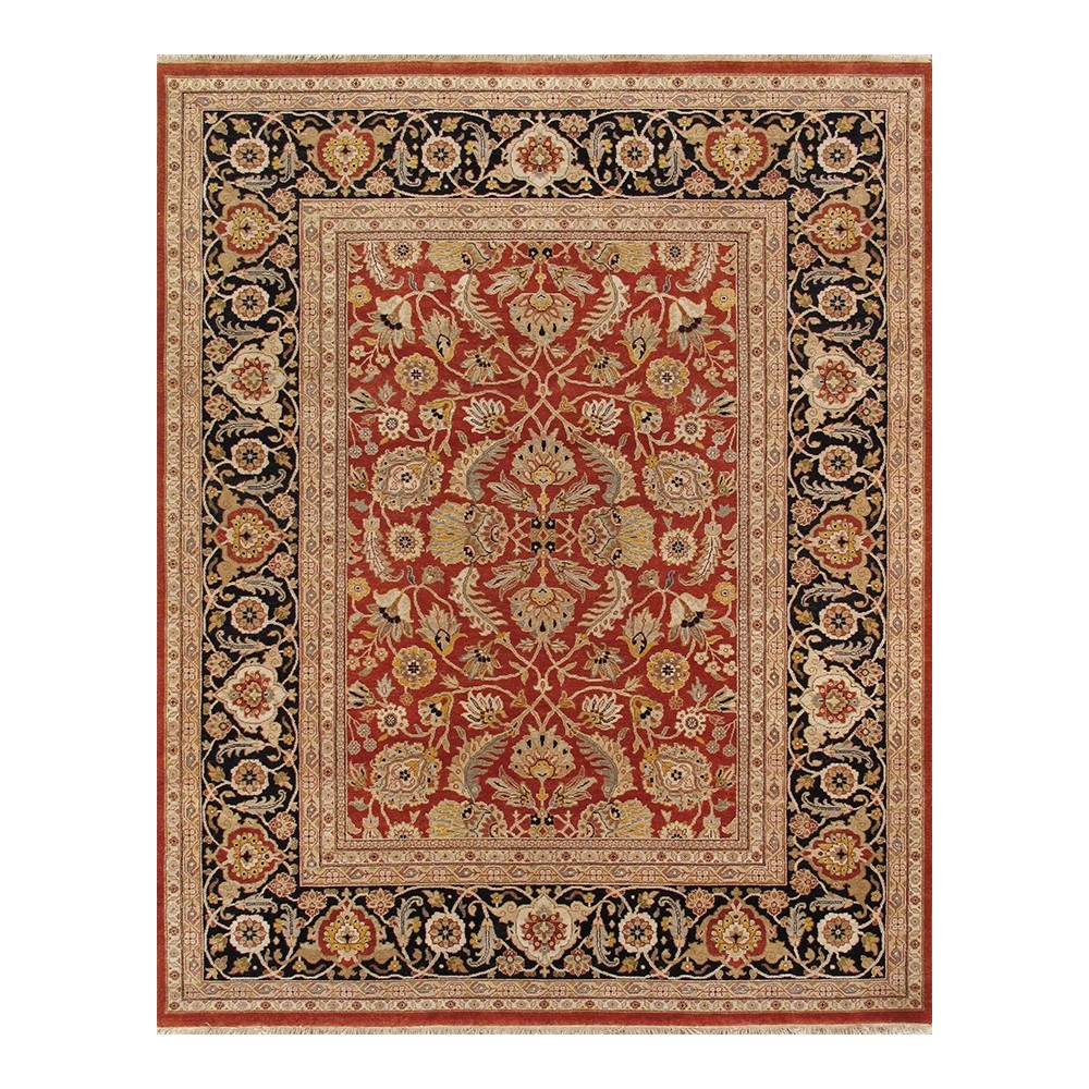 Pasargad Home Sultanabad Hand-Knotted Lamb's Wool Area Rug- 8' 0" X 9' 11"