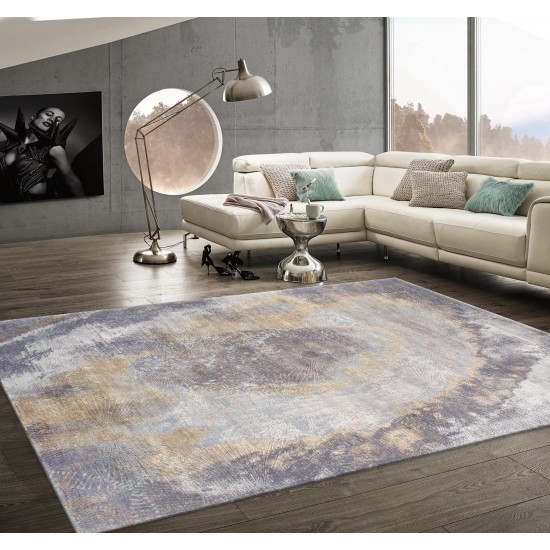 Pasargad Home Cosmo Collection Hand-Knotted Silk & Wool Area Rug- 9'11" X 13' 7"