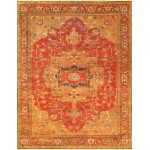 Pasargad Home Serapi Hand-Knotted Lamb's Wool Area Rug- 9' 11" X 10' 0"