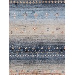 Pasargad Home Gabbeh Collection Hand-Knotted Silk Area Rug- 4' 0" X 6' 0"