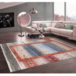 Pasargad Home Gabbeh Collection Hand-Knotted Silk Area Rug- 4' 0" X 6' 0"