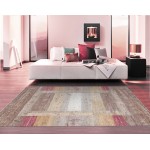 Pasargad Home Gabbeh Collection Hand-Knotted Silk Area Rug- 5' 9" X 7' 8"