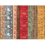 Pasargad Home Gabbeh Hand-Knotted Lamb's Wool Area Rug- 5' 6" X 7' 10"