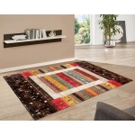 Pasargad Home Gabbeh Hand-Knotted Lamb's Wool Area Rug- 5' 6" X 7' 10"