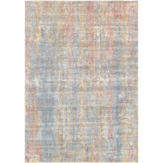 Pasargad Home Modern Gemstone Hand-Knotted Silk & Wool Area Rug- 6' 1" X 9' 1"