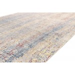 Pasargad Home Modern Gemstone Hand-Knotted Silk & Wool Area Rug- 6' 1" X 9' 1"