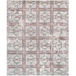 Pasargad Home Modern Gemstone Hand-Knotted Silk & Wool Area Rug- 8' 0" X 9' 10"