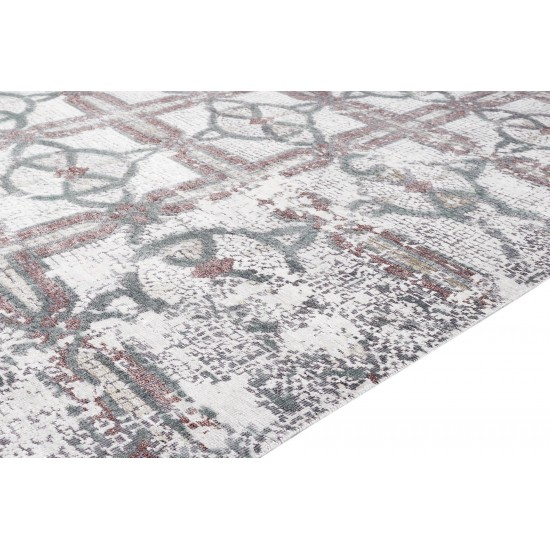 Pasargad Home Modern Gemstone Hand-Knotted Silk & Wool Area Rug- 8' 0" X 9' 10"