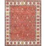 Pasargad Home Nomad Collection Hand-Knotted Wool Area Rug- 7' 9" X 9' 10"