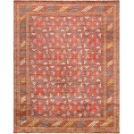 Pasargad Nomad Collection Hand-Knotted Wool Area Rug- 7' 9" X 9' 9"